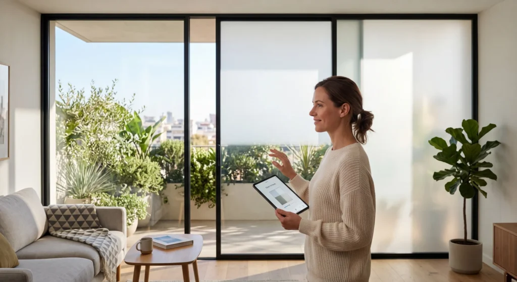 vidrio inteligente y control solar